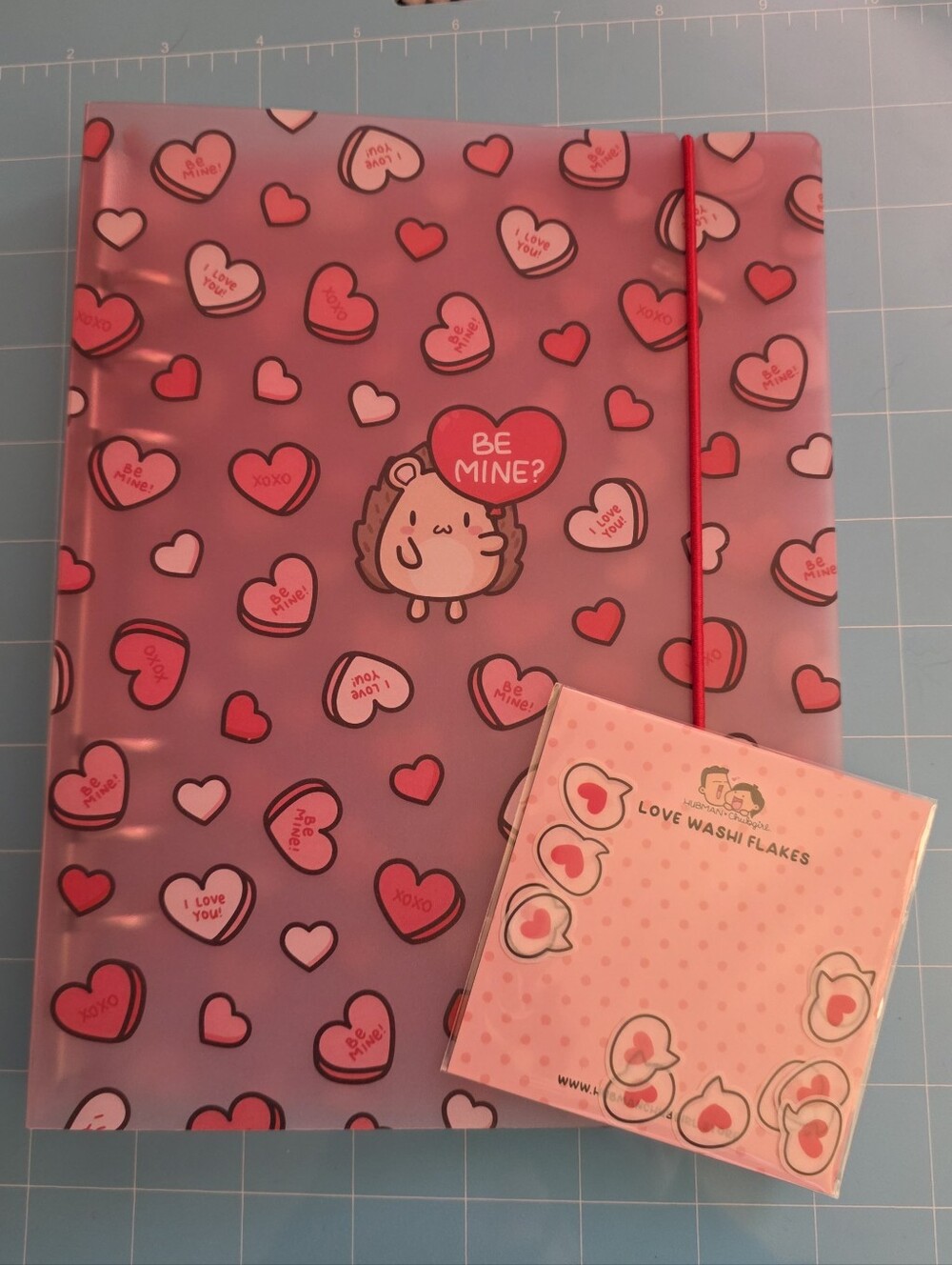 NEW Hubman & Chubgirl Valentines Small Binder
